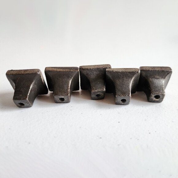 Square Pyramid Handmade Cabinet Knob Pulls for Drawers/Cabinets Set of 5 Handles - Picture 5 of 7